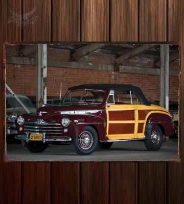 Металлическая табличка Ford Super Deluxe Sportsman Convertible 309